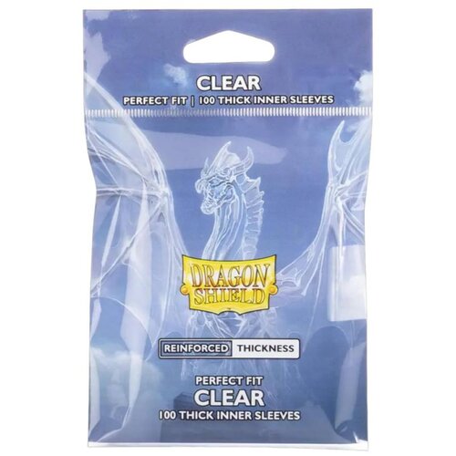 Arcane Tinmen Dragon Shield 100 Standard Perfect Fit Thick Inner Sleeves - Clear Cene