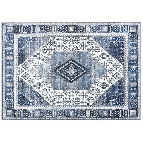  Tepih ORIZ Tamno plava 140 x 200 cm 100% poliester - Tamno plava 140 x 200 cm Slike