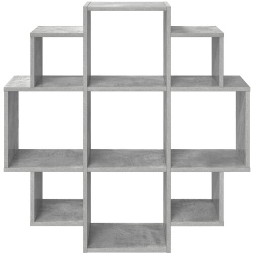  Polica na zidu Betonska siva 90 x 25 x 90 cm Konstruirano drvo Slike
