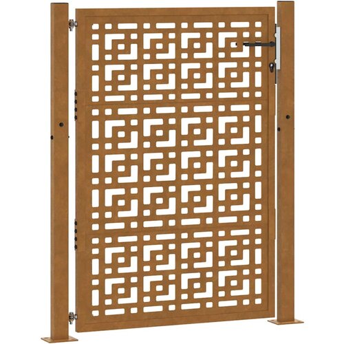 vidaXL Vrtna vrata 105x130 cm preperevanje jeklena križna oblika, (22058103) Cene