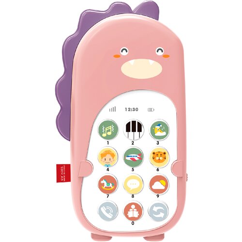 Dječji telefon sa zvučnim efektima Aga4Kids MR1390-Pink - ružičasti dinosaur Cijene