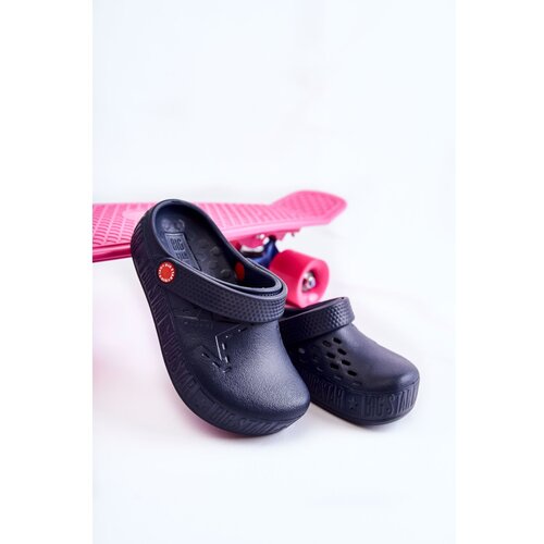 Big Star Children's Light Slippers Kroks Big Star II375002 Navy blue Cene