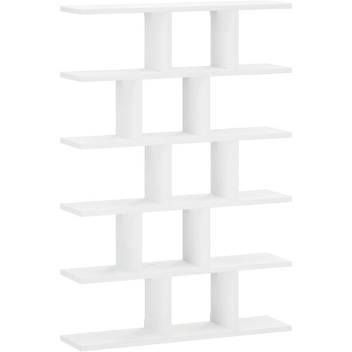  Zidna polica Bijela 70 x 17 x 101 cm Prerađeno drvo Slike