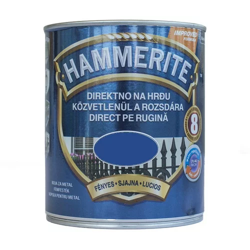HAMMERITE Lak za kovino Hammerite Sijaj (750 ml, temno moder)