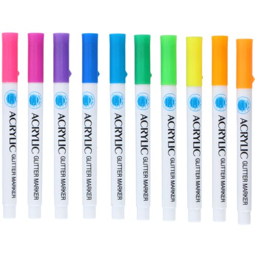  Craft line set akrilnih markera gliter 10/1 Slike
