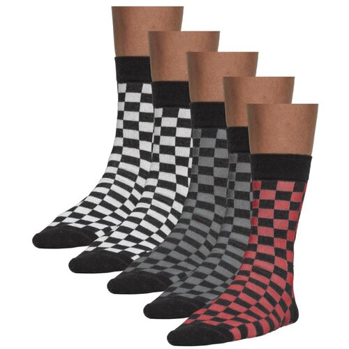 Urban Classics Accessoires Check Socks 5-Pack blk/h.grey/wht Cijene
