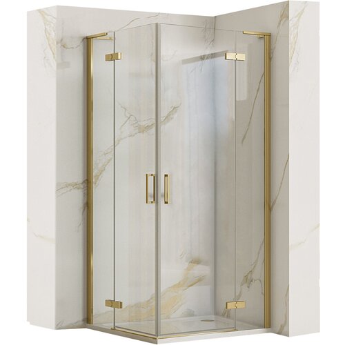 Rea Tu&amp;scaron; kabina Hugo 80x80 Gold Brush Slike