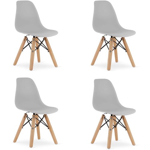 Brandless Stol ZUBI - siv x 4, (22044538) Cene