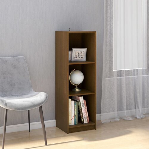 The Living Store Knjižna omara za razdelitev prostora medeno rjava borovina - Knjižna Omara, (21437099) Cene
