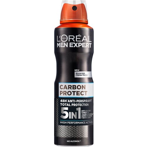 L&amp;acute;Or&amp;eacute;al Paris L&amp;#039;Oreal Paris Men Expert Carbon Protect Spray 150 ml Slike