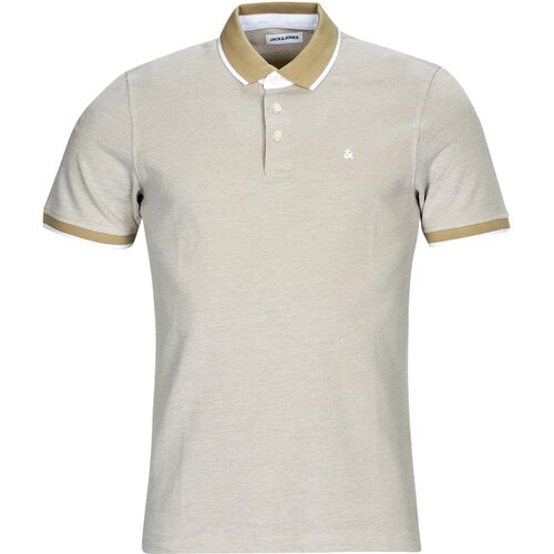 Jack & Jones Polo majice kratki rokavi JJEPAULOS POLO SS Bež Cene