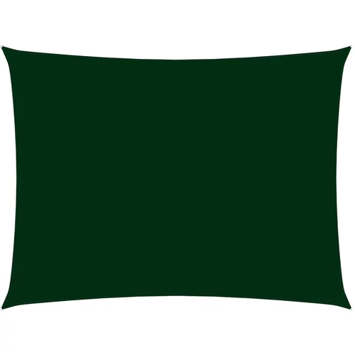 vidaXL Senčno jadro oksford blago pravokotno 2,5x4,5 m temno zeleno