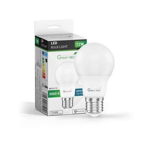 Greentech led sijalica e27/a60 12w 3000k 1200lm ip40 epistar chip ( BLX-6115 ) Cene