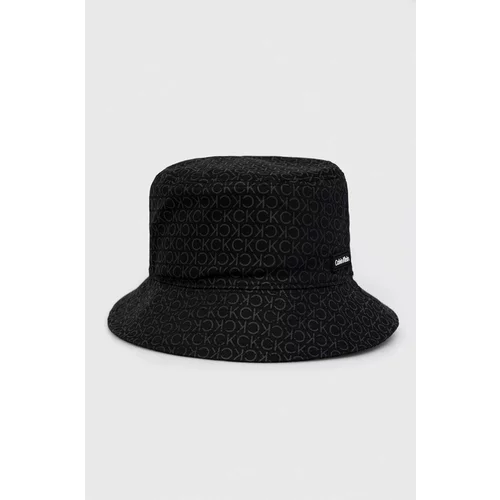 Calvin Klein Pamučni šešir boja: crna, pamučni