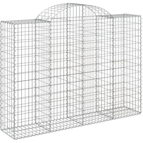  Lučne gabionske ko&amp;scaron;are 12kom 200x50x140/160cm pocinčano željezo Slike