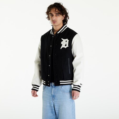 New Era Detroit Tigers MLB World Series Black Varsity Jacket UNISEX Black/ Off White Slike