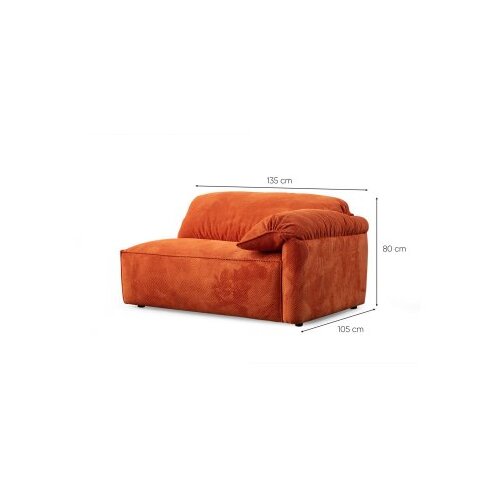 Atelier Del Sofa Trosed Flamingo Lounge, 270x105x80cm, Narandžasta Slike
