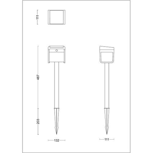 Philips LED solarna lampa sa senzorom EZRA LED/1,8W/3,7V 3000K IP44 Slike