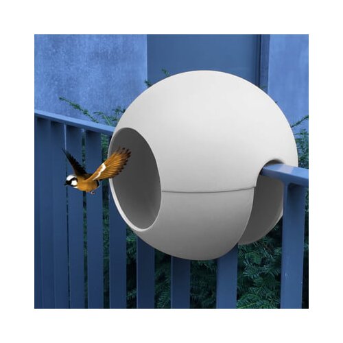 rephorm Hranilnik ptic za ograjo "Birdball" - Bela Cene