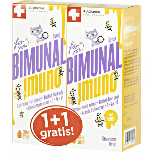 Bimunal imuno for you sirup, 300 ml 1+1 gratis Cene