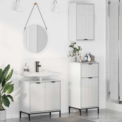 vidaXL Set namještaja za kupaonicu Zidne 3 pcs Visoko sjajno bijela Cijene