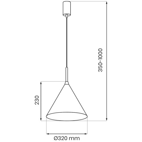  Visilica na sajli CAPITAL 1xGX53/15W/230V prečnik 32 cm beo Slike