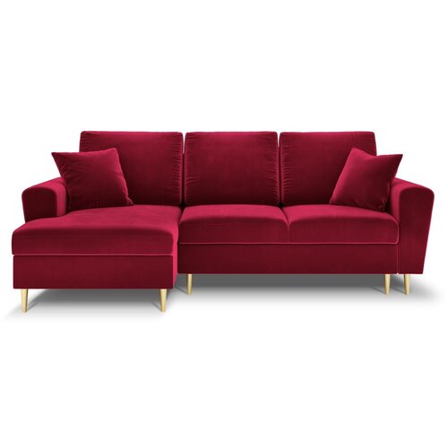 Cosmopolitan Design Crvena bar&amp;scaron;unasti sklopiva/s prostorom za odlaganje kutna garnitura (s lijevim kutom/s ležaljkom) Kyoto &amp;ndash; Slike