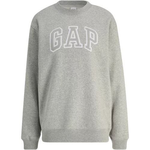 Gap Tall Sweater majica 'HERITAGE' siva / siva melange / bijela