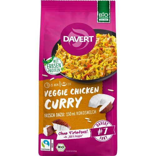 Davert Bio Veggie Chicken Curry - na bazi proteina gra&scaron;ka - 120 g Cijene