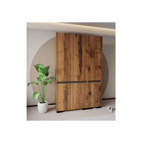 Hanah home ormar floransa 135 walnut anthracite v3 Slike