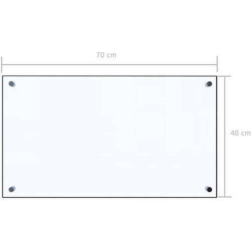 VidaXL Kuhinjska za&amp;scaron;tita od prskanja prozirna 70x40 cm kaljeno staklo Slike