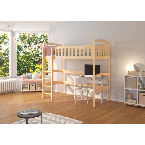 ADRK Dje�ji krevet na kat s galerijom MIAGO 180x80 cm - PRIRODNI BOR Cijene