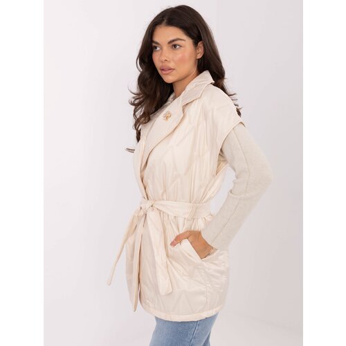 RUE PARIS Vest-IT-KZ-FL9603.87-light beige Slike
