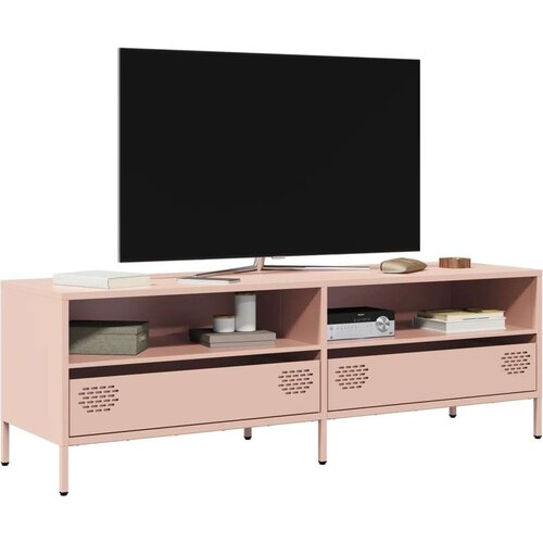 vidaXL TV omarica roza 135x39x43,5 cm hladno valjano jeklo Cene