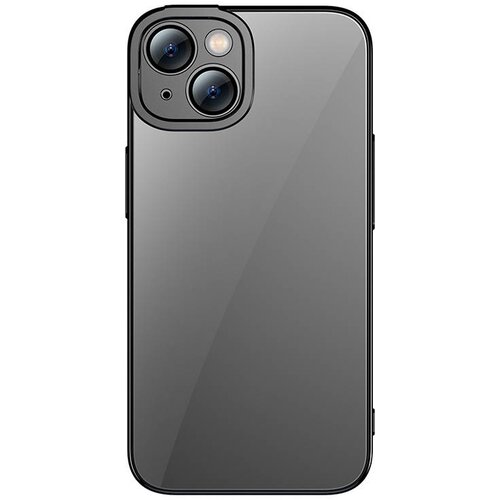 Baseus Komplet Glitter Transparent Case and Tempered Glass za iPhone 14 Plus (črn), (20605287) Slike