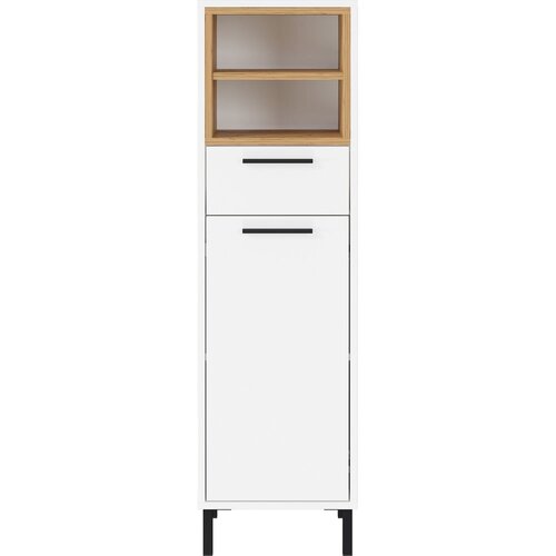 Germania Bela visoka kopalniška omarica v hrastovem dekorju 34x118 cm Loria - Germania Cene