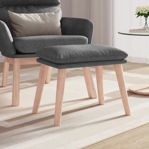 vidaXL stolček za noge svetlo siv 45x29,5x39 cm blago