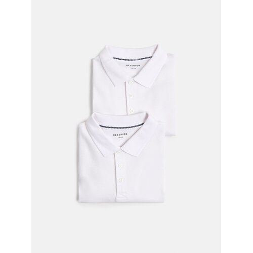 Reserved Polo majica 2 kom - bijela Cijene