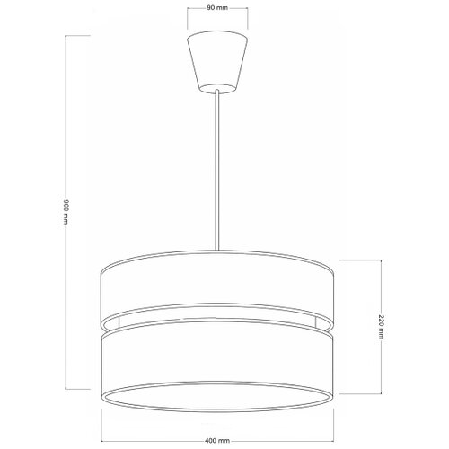  Brilagi - Visilica na sajli DUO-DUO 1xE27/60W/230V &amp;Oslash; 40 cm krem/zlatna Slike