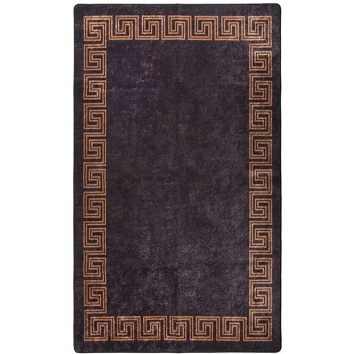  Perivi tepih crno-zlatni 120 x 170 cm protuklizni