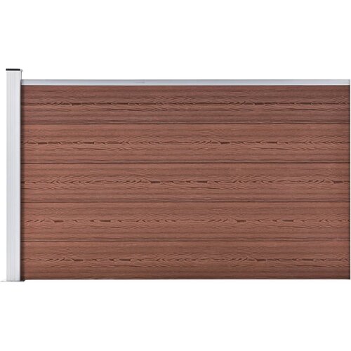 vidaXL Vrtna ograja WPC 175x105 cm rjava Cene