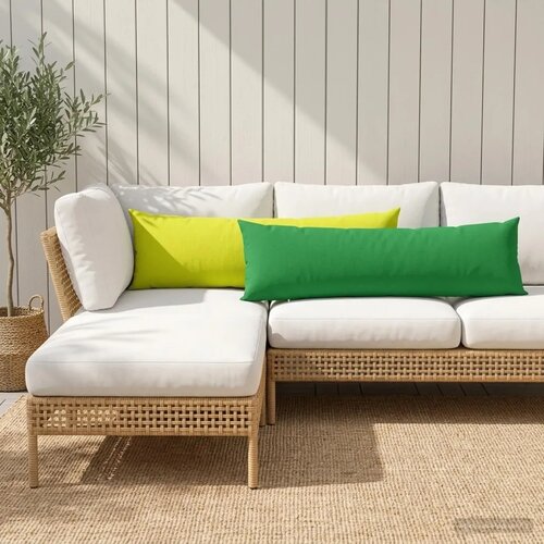  Jastuk s jastukom HEERLEN 2 kom. Svijetlo zelena. Poliester - Svjetlozelena 40 x 145 cm 2 Cijene