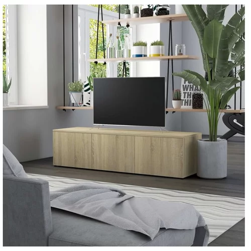  TV omarica sonoma hrast 120x34x30 cm iverna plošča