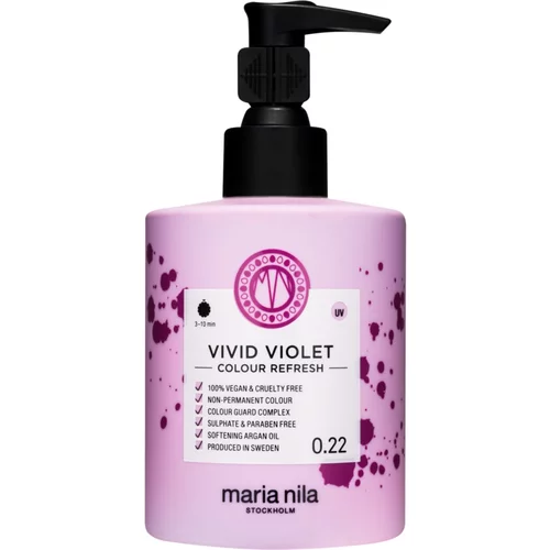 Maria Nila Colour Refresh Vivid Violet blaga hranjiva maska bez trajnih pigmenata traje 4 – 10 pranja 0.22 300 ml