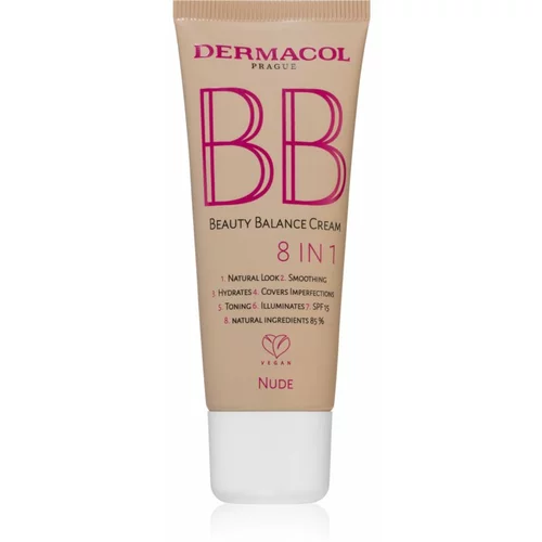 Dermacol Beauty Balance BB krema z vlažilnim učinkom SPF 15 N.2 Nude 30 ml
