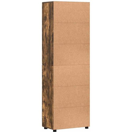  Highboard s policom FLORIN Dimljeni hrast 60 x 35 x 182 cm Slike