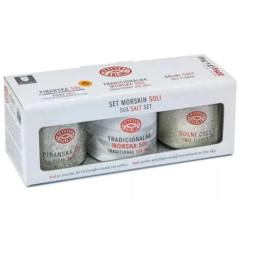 SOLINE Pridelava soli d.o.o. set morskih soli (3 x 75 g) Slike