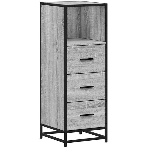VidaXL Kupaonski ormarić sivi Sonoma 35x37,5x100 cm izrađeno drvo Slike