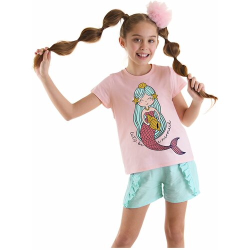 Mushi Mermaid Girls Kids T-shirt Shorts Set Slike