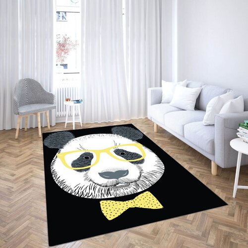 Conceptum Hypnose Tepih Cgkids14, Pravougaoni, 80 x 140 cm, Crno-bijeli Cijene
